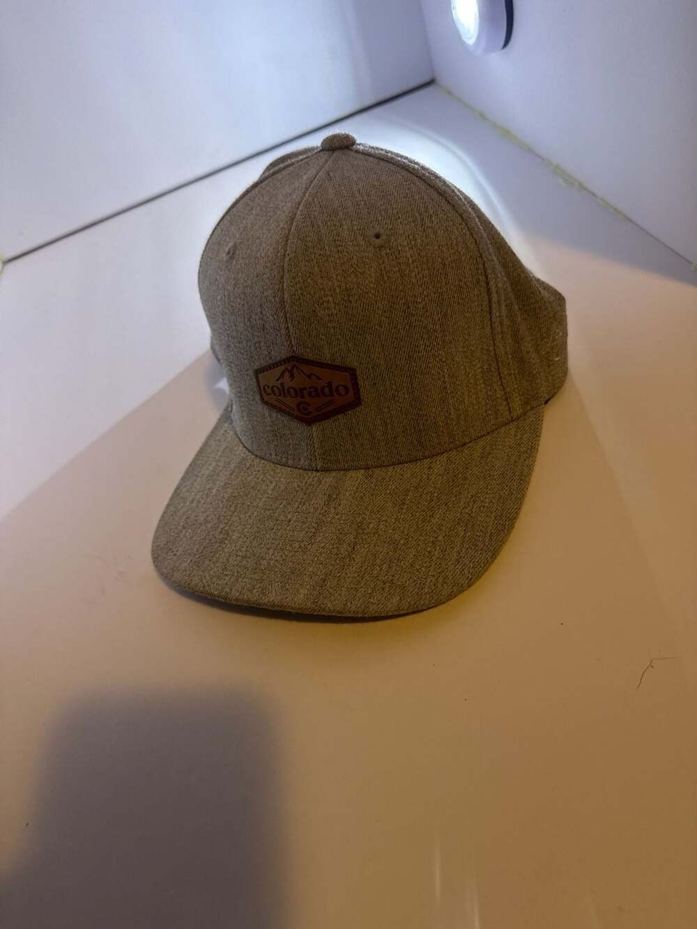 Limber Grove Colorado Leather Patch Tech Gray Flexfit 110 Snapback Hat